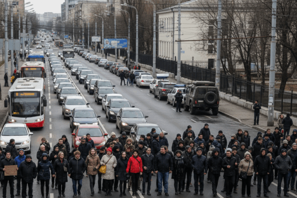 Протест у Київському районі Одеси: мешканці перекрили рух транспорту до ТЦК