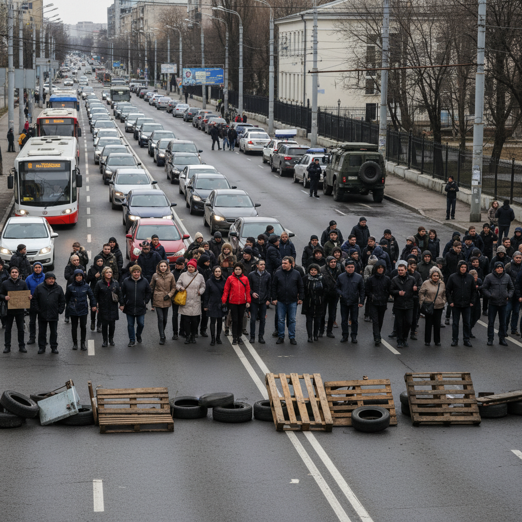 Протест у Київському районі Одеси: мешканці перекрили рух транспорту до ТЦК