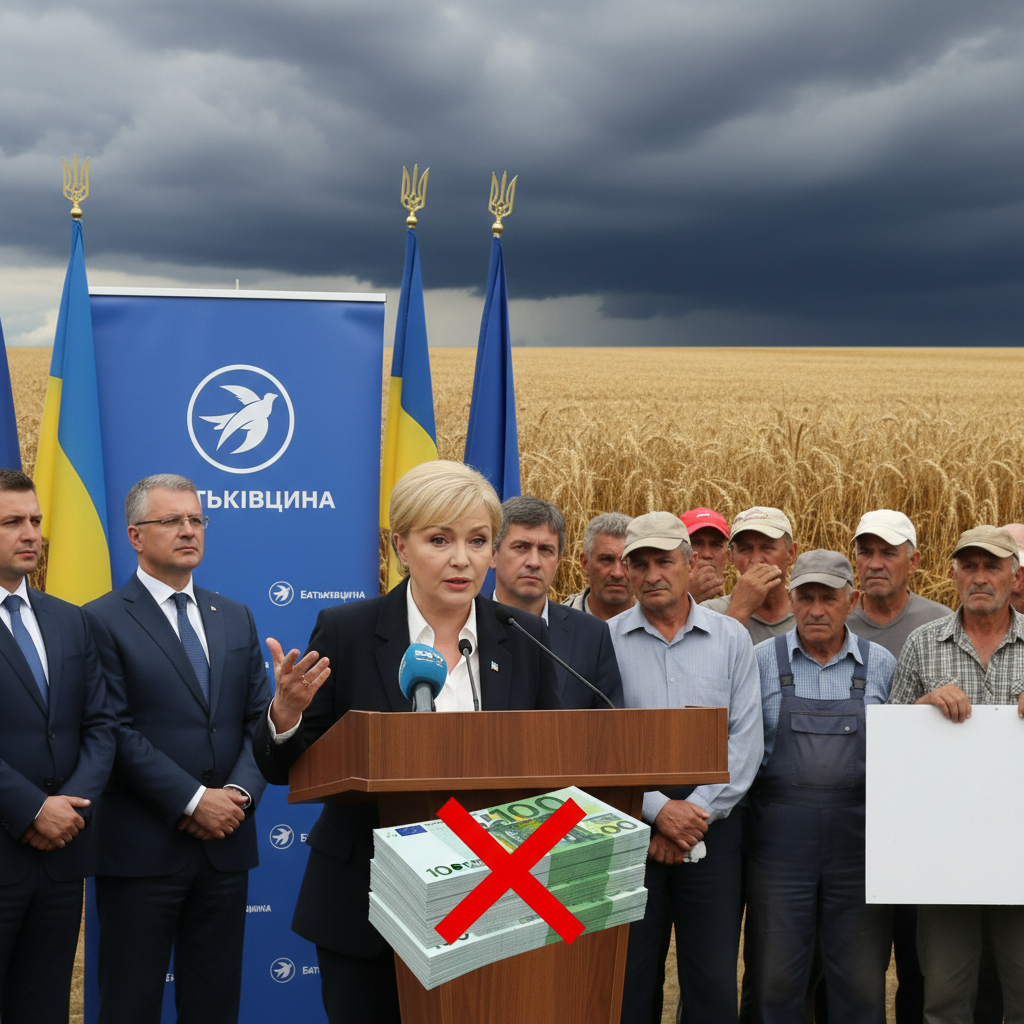 Тимошенко підкреслила, що лише партія Батьківщина відмовилася підтримати фінансову допомогу аграріям