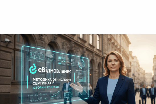 Шуляк пояснила методику обчислення сертифікатів єВідновлення для історичних споруд