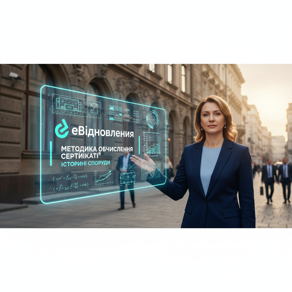 Шуляк пояснила методику обчислення сертифікатів єВідновлення для історичних споруд