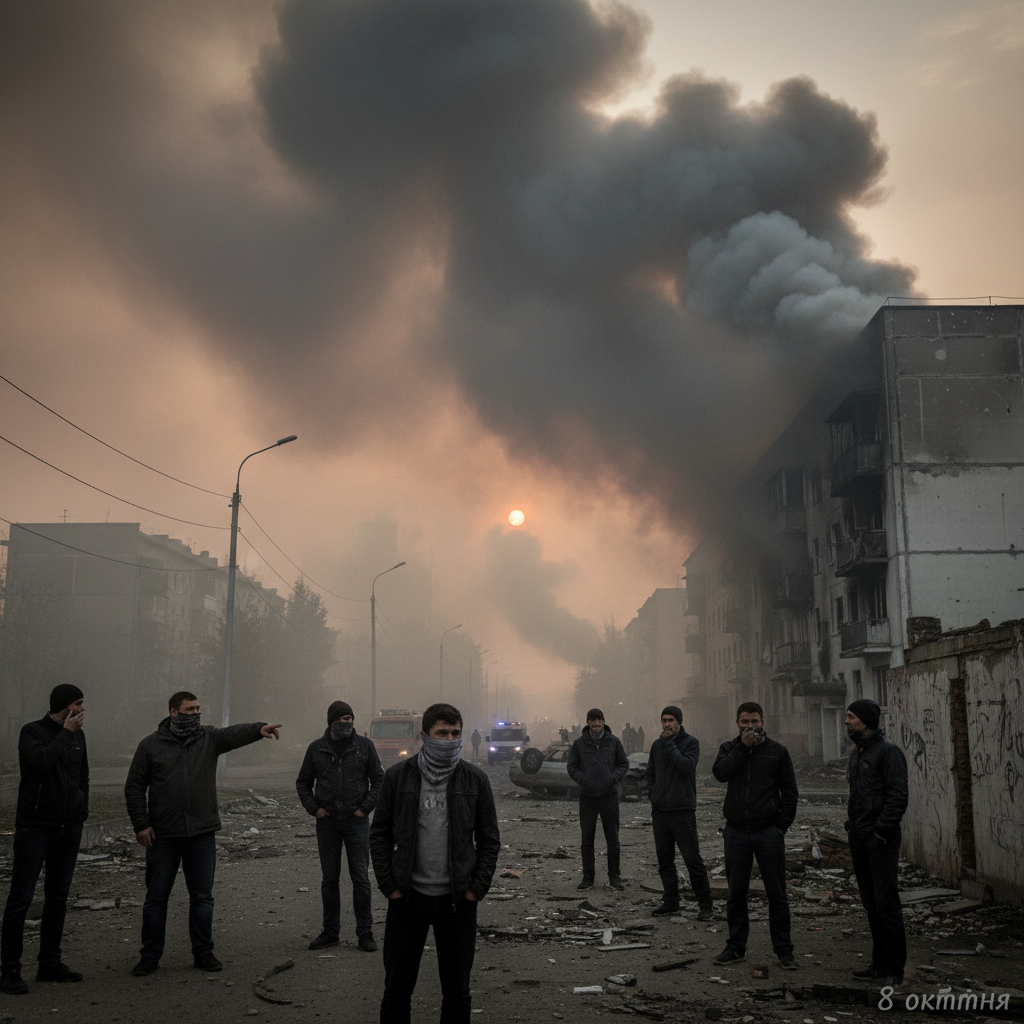 Прилуки потерпають від інтенсивного задимлення внаслідок обстрілу, що стався 8 жовтня