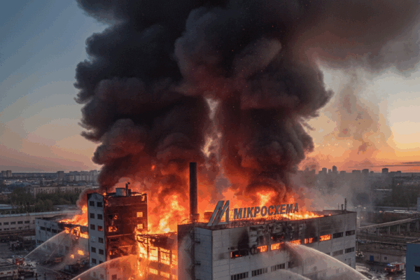 У Новосибірську спалахнула пожежа на заводі з виготовлення мікросхем: подробиці та відео інциденту