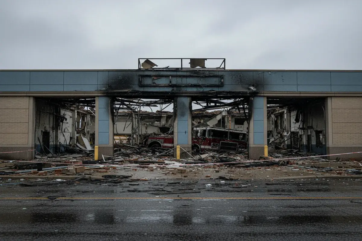 Прилуцький район зазнав обстрілу: унаслідок атаки постраждала пожежна частина