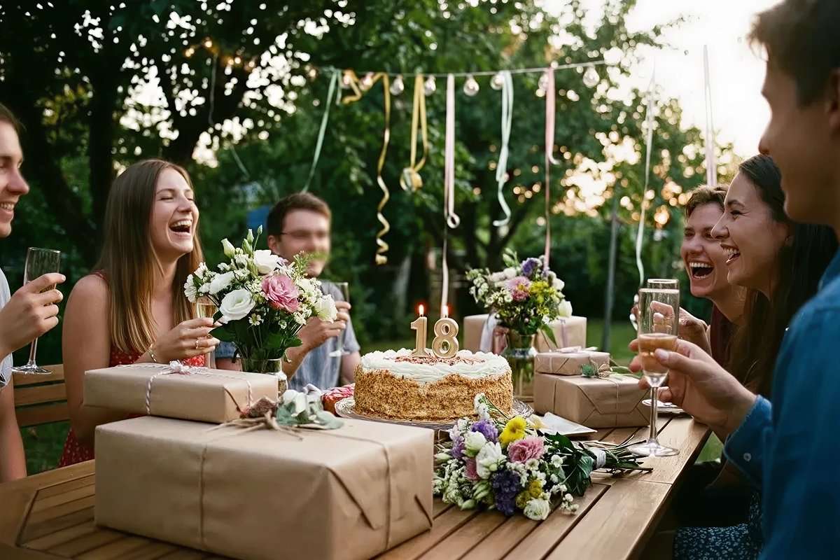 Привітання з 18-річчям для дівчини