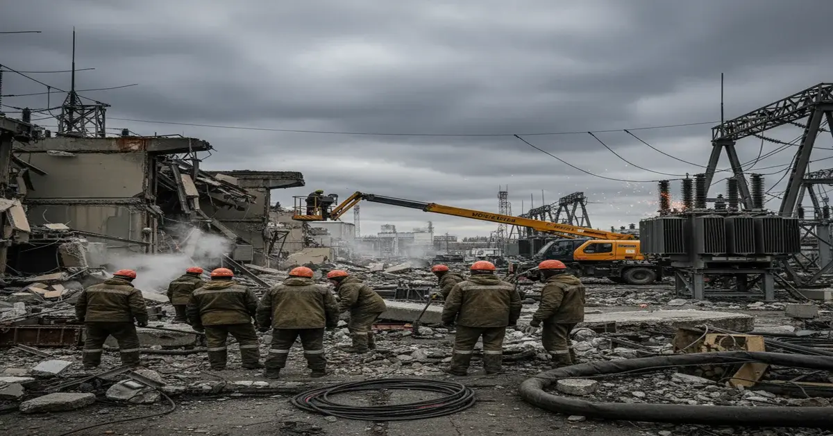 Зеленський оголосив про надання броні енергетикам і комунальникам, які працюють над ліквідацією наслідків російських атак