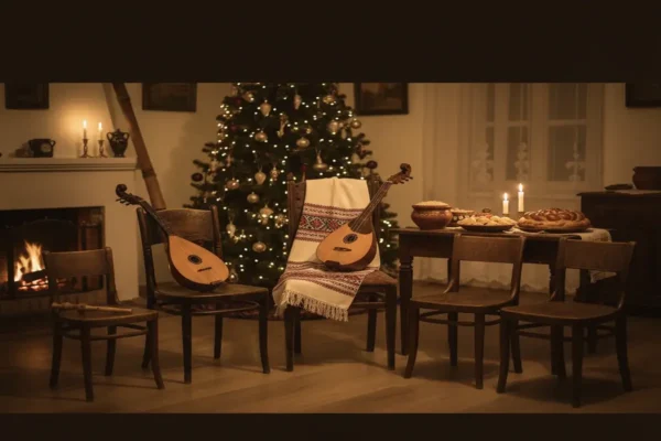 Роговцева разом із чотирма поколіннями родини виконала традиційну колядку