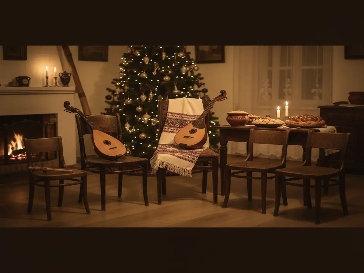 Роговцева разом із чотирма поколіннями родини виконала традиційну колядку