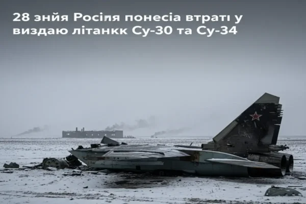 28 січня Росія понесла втрати у вигляді літаків Су-30 та Су-34