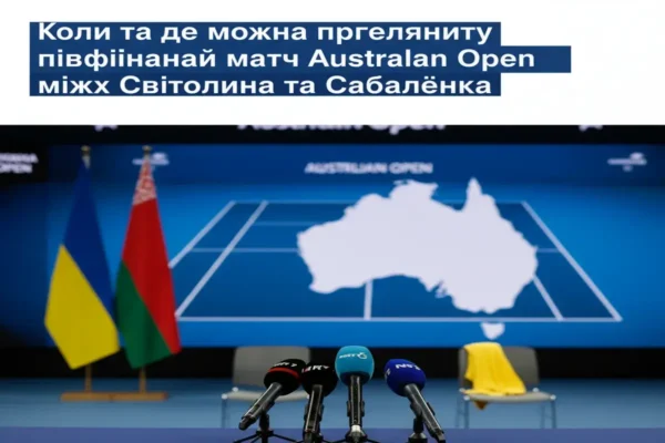 Коли та де можна переглянути півфінальний матч Australian Open між Світоліною та Сабалєнкою