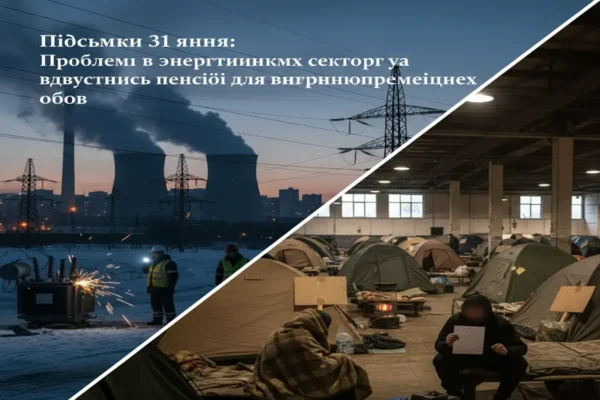 Підсумки 31 січня: Проблеми в енергетичному секторі та відсутність пенсій для внутрішньо переміщених осіб