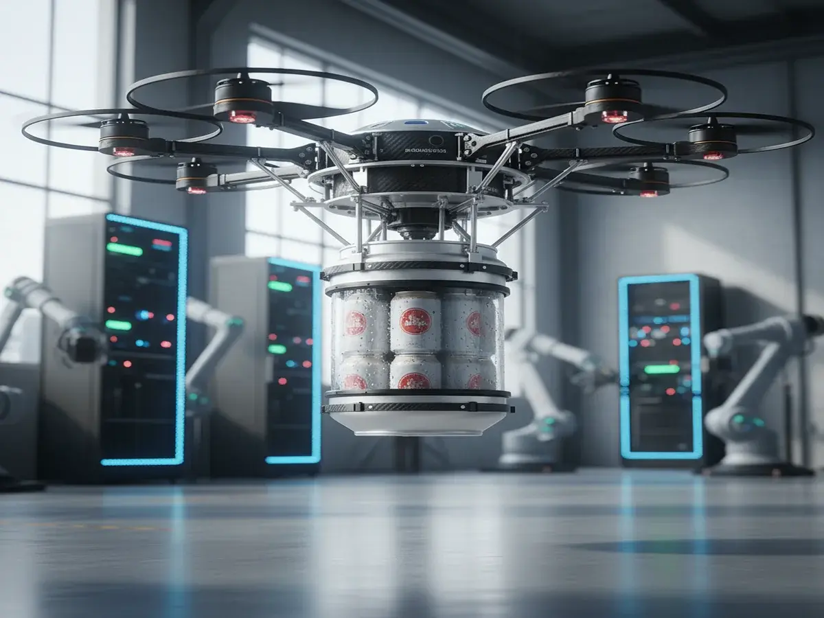 У Сполучених Штатах презентували інноваційний дрон для швидкої доставки холодного пива