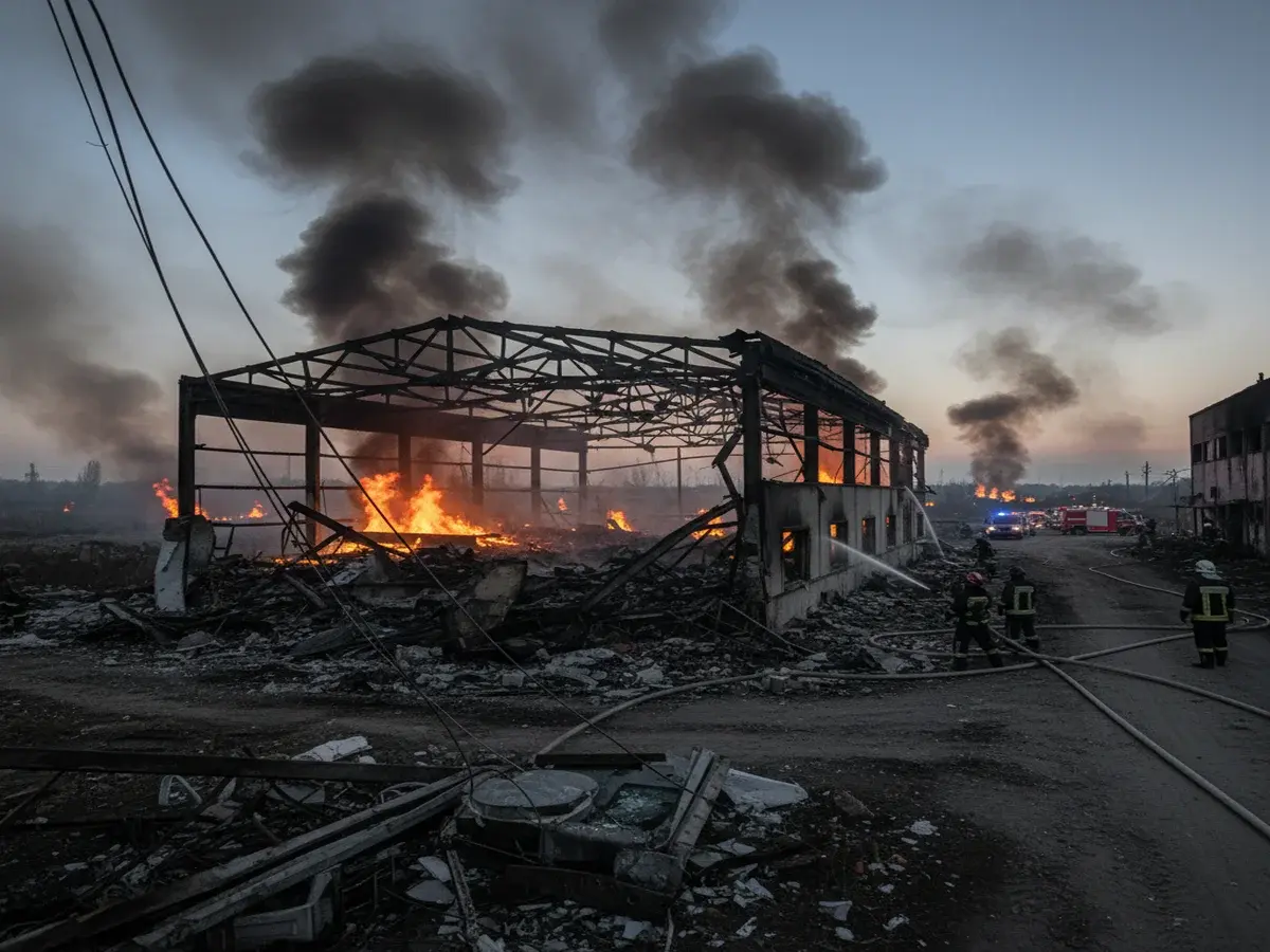 Масований напад на Черкащину призвів до постраждалих та численних пожеж