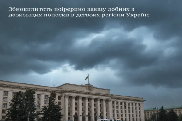 На території ряду областей України очікується суттєве погіршення погодних умов з небезпечними наслідками