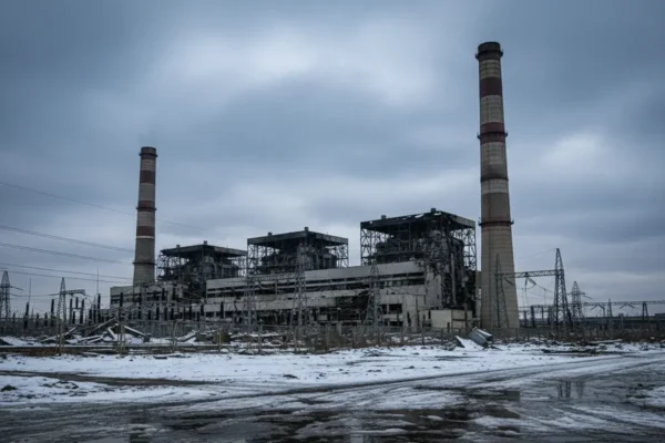 Бурштинська ТЕС зупинила свою діяльність через обстріл України, що стався 7 лютого