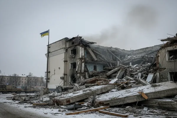 Сили РФ завдали удару по Чернігівщині, знищивши будівлю Новгород-Сіверської райдержадміністрації 13 лютого