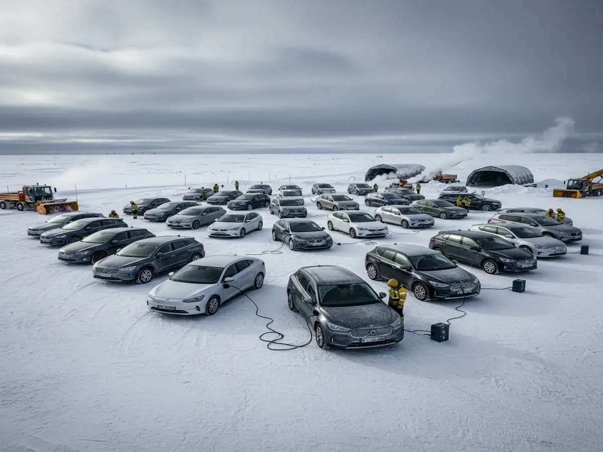 У Норвегії провели випробування 24 електромобілів в екстремально низьких температурах