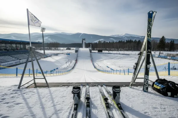 Українські спортсмени продемонстрували свої навички на старті змагань з лижного двоборства