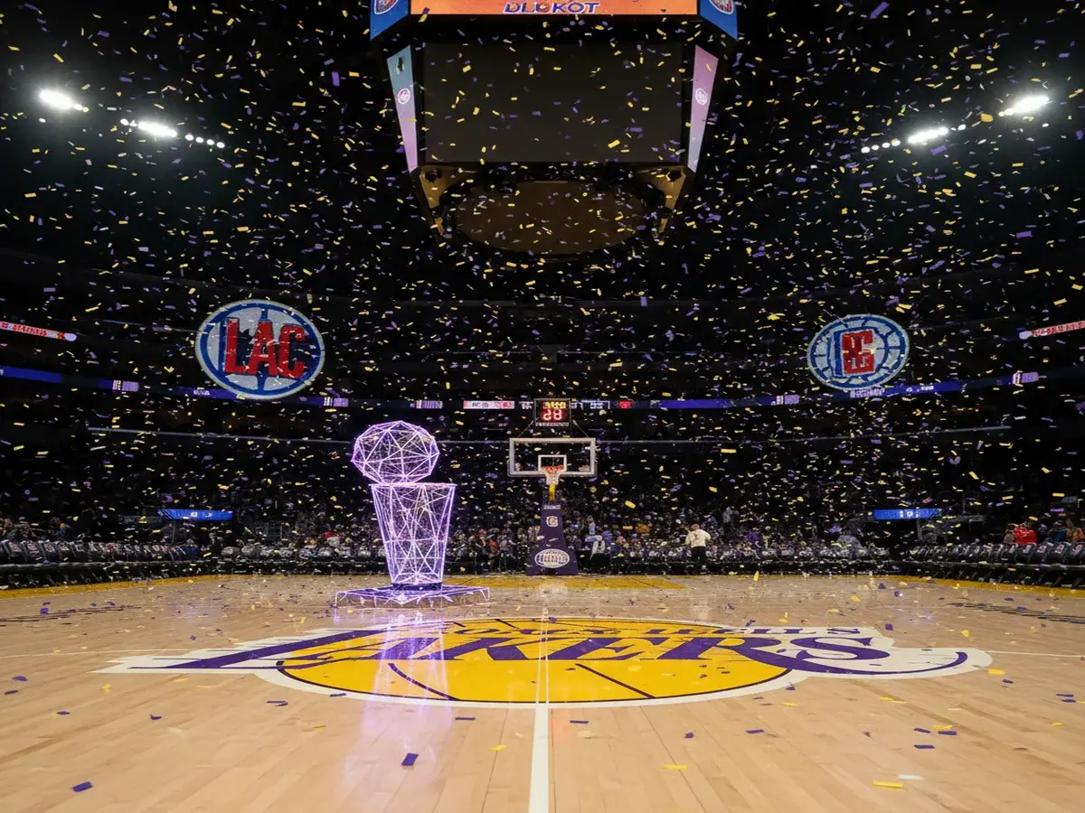 Лейкерс святкують перемогу в захоплюючому дербі проти Кліпперс у НБА