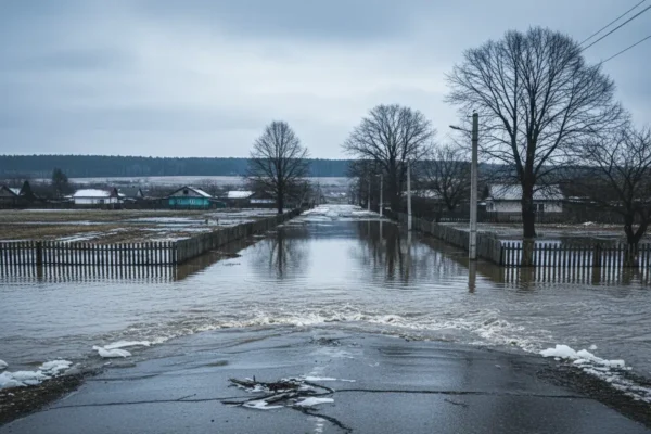 На Кіровоградщині спостерігається підтоплення територій внаслідок відлиги