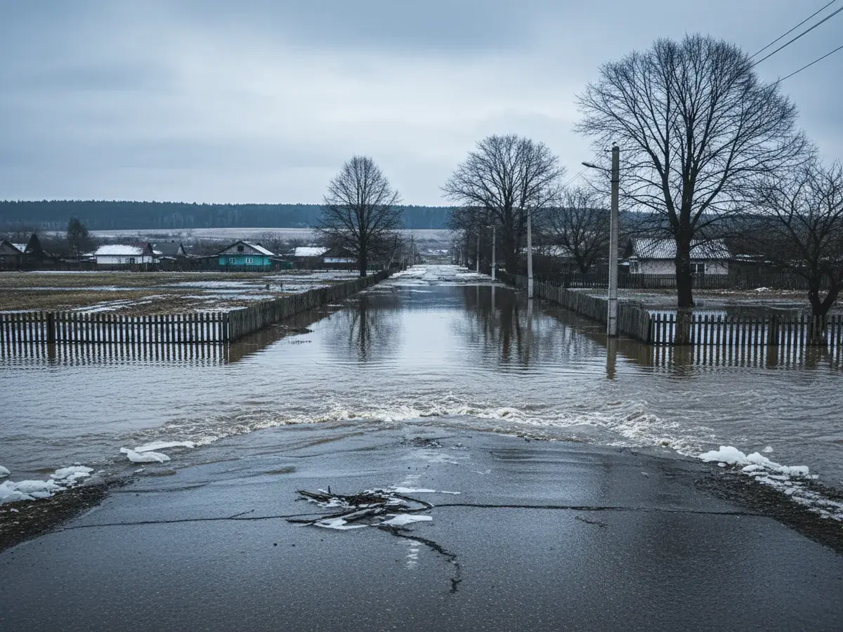 На Кіровоградщині спостерігається підтоплення територій внаслідок відлиги