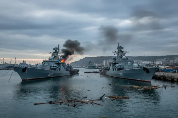 У Новоросійську зазнали пошкоджень російські кораблі, повідомляють джерела новин