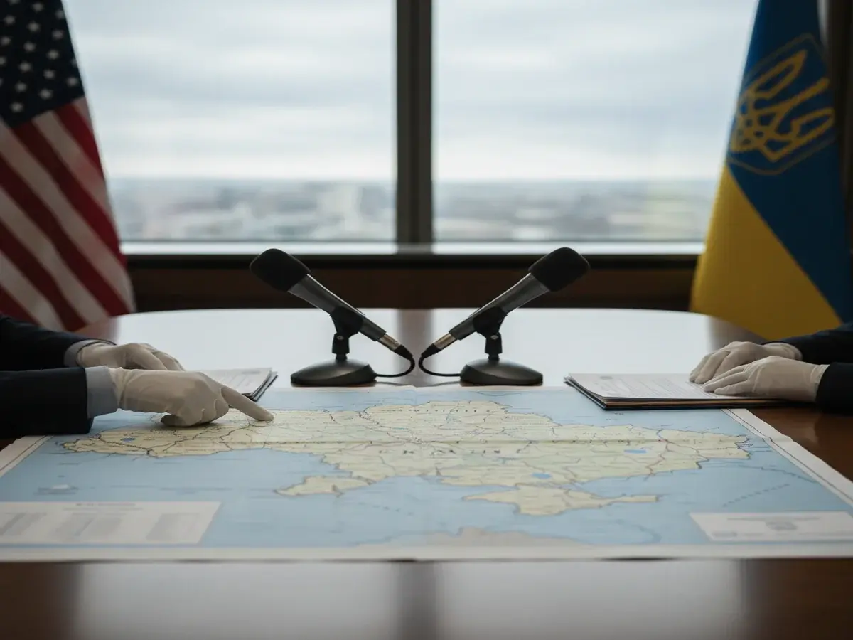 Мерц під час зустрічі з Трампом продемонстрував карту України, обговорюючи важливі питання