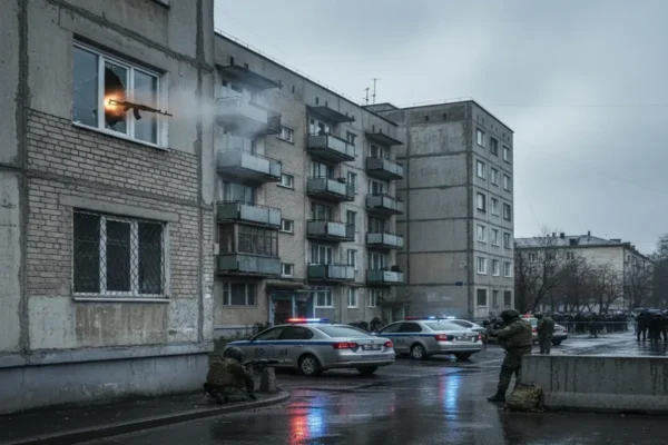 У Хмельницькому військовослужбовець відкрив вогонь з автомата з вікна багатоповерхового будинку