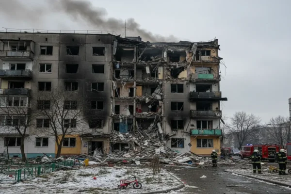 Атака російського дрону на житловий будинок у Мерефі: серед постраждалих виявилася дитина