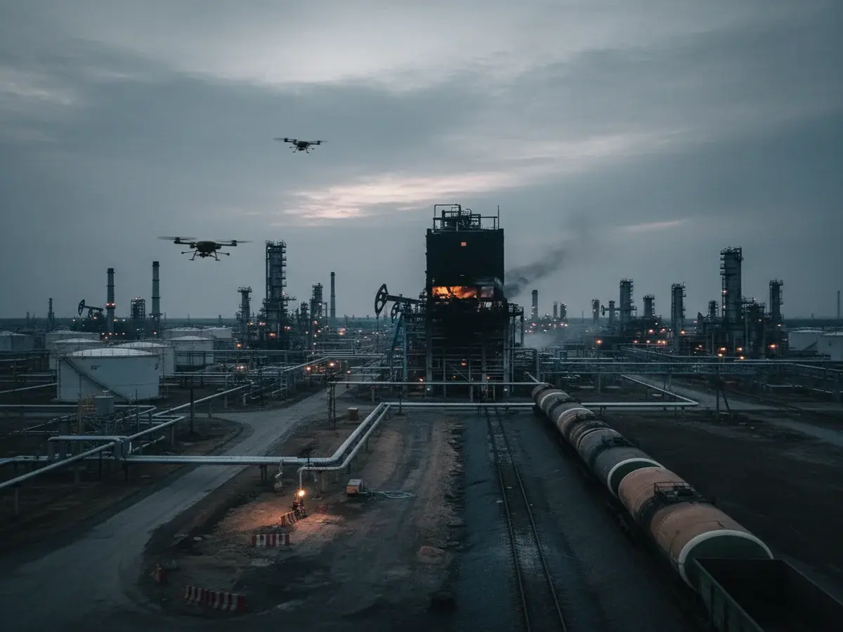 Експорт нафти з Росії скоротився на 14% через атаки дронів, що впливають на постачання