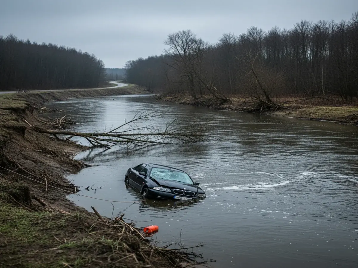 Трагічна аварія на Рівненщині: автомобіль потрапив у річку, загинуло подружжя