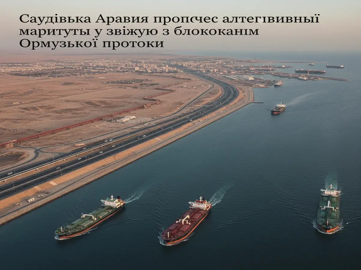 Саудівська Аравія пропонує альтернативні маршрути у зв’язку з блокуванням Ормузької протоки