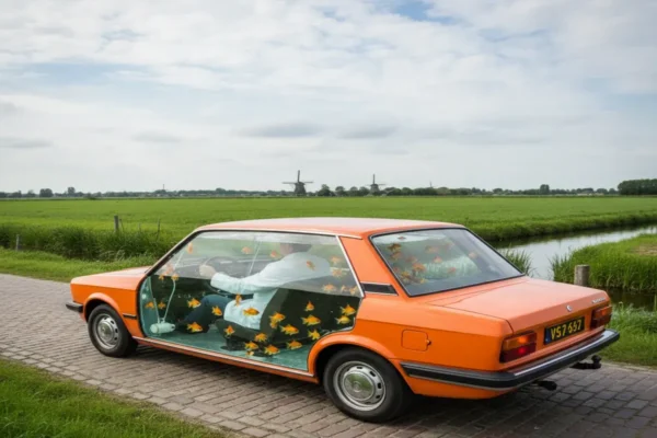 Голландський інженер встановив світовий рекорд, керуючи автомобілем з золотими рибками в салоні