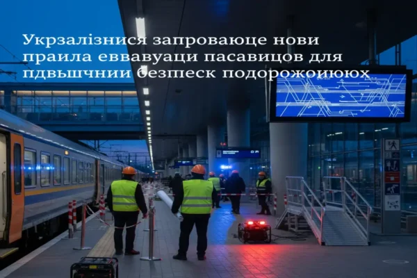 Укрзалізниця запроваджує нові правила евакуації пасажирів для підвищення безпеки подорожуючих