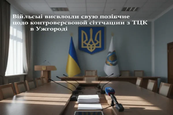 Військові висловили свою позицію щодо контроверсійної ситуації з ТЦК в Ужгороді
