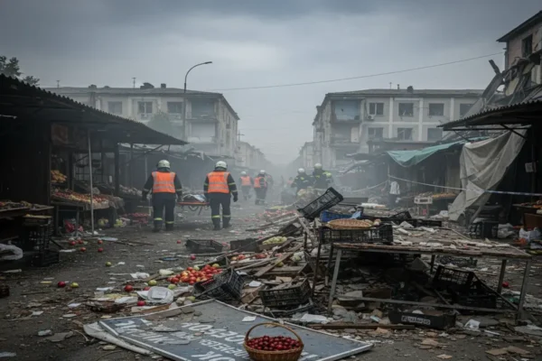 В Нікополі зафіксовано збільшення кількості поранених внаслідок атаки на ринок