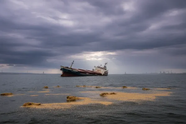У Азовському морі сталося затоплення російського судна, що перевозило пшеницю