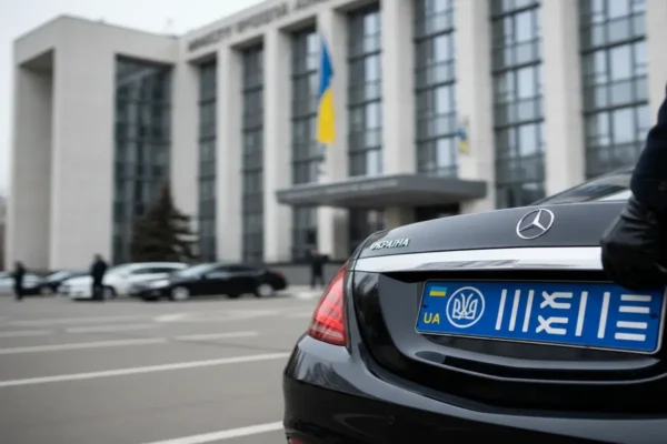 Нові дизайн та особливості дипломатичних номерів автомобілів в Україні: що змінилося, фото на прикладі