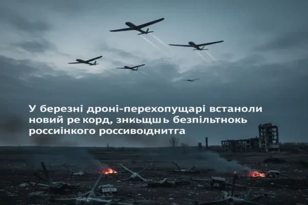 У березні дрони-перехоплювачі встановили новий рекорд, знищивши безпілотники російського виробництва