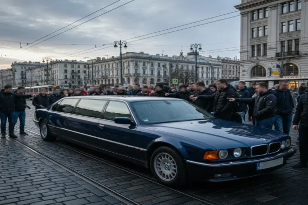 В Україну прибув унікальний лімузин BMW L7 з 90-х років, привертаючи увагу автомобільних ентузіастів
