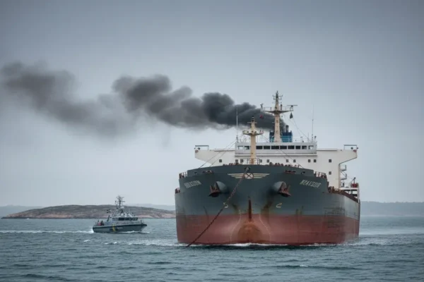 Балкер з Росії затриманий поблизу Швеції за порушення екологічних стандартів