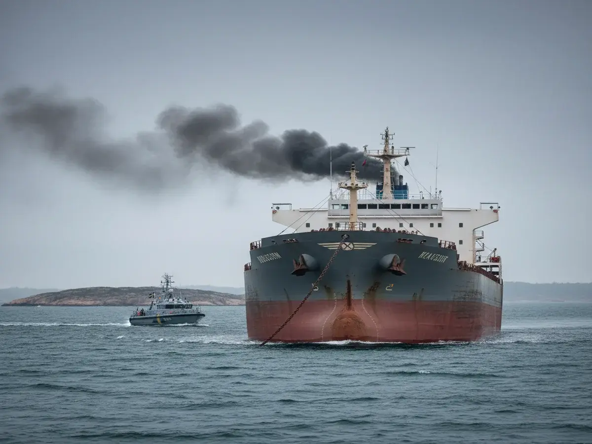 Балкер з Росії затриманий поблизу Швеції за порушення екологічних стандартів