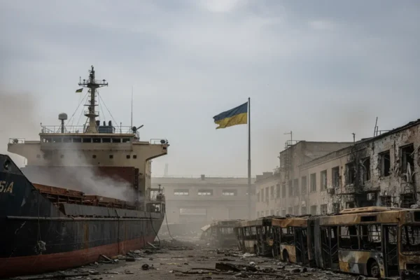 Серйозні наслідки атаки на Одещину 14 квітня: пошкоджене судно в порту та знищені автобуси, фото свідчать про руйнування