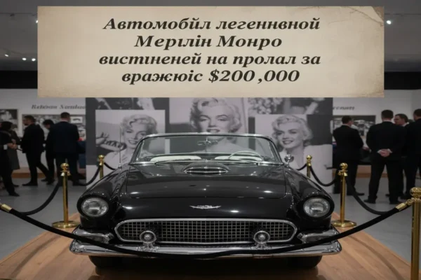 Автомобіль легендарної Мерилін Монро виставлений на продаж за вражаючі $200 000