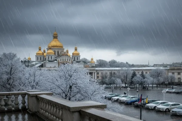 Неприємні погодні сюрпризи: дощ, мокрий сніг та заморозки чекають нас у понеділок