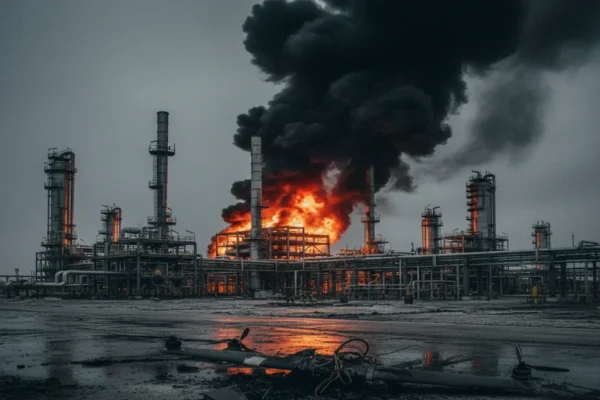 На Астраханському газопереробному заводі сталася пожежа внаслідок атаки дронів, повідомляють в РФ
