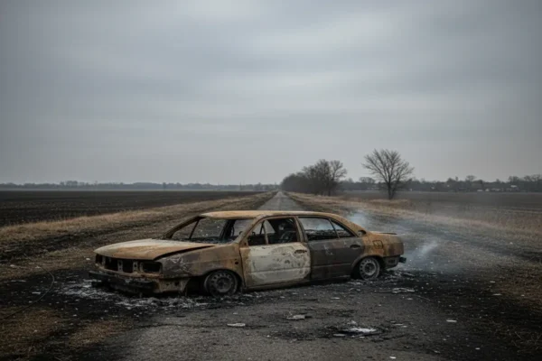 **Трагедія на Вінниччині: у згорілій автівці виявили тіло**