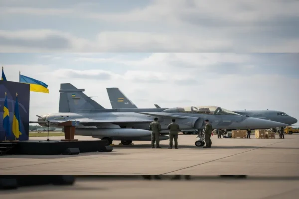 **Варіанти перефразування:**
* Шведські Gripen для ЗСУ: чи скоро Україна отримає сучасні винищувачі?
* Україна чекає на Gripen: коли Швеція передасть обіцяні літаки?
* Gripen на варті неба: чи посилять шведські винищувачі українську оборону?
* Повітряний щит України: коли Швеція надасть винищувачі Gripen?
* Підмога з півночі: чи допоможуть шведські Gripen зміцнити українську авіацію?