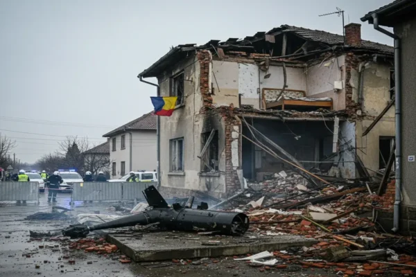 Ось кілька варіантів перефразованого заголовка, що відповідають вимогам:
* **Румунський лідер шокував світ: уламки російського дрона зруйнували дім у Галаці**
* **Ескалація на кордоні? Президент Румунії продемонстрував докази удару російського дрона**
* **Небезпечна близькість: Російський дрон влучив у румунське місто, показав президент**
* **Галац у вогні? Президент Румунії розкрив правду про російський дрон, що впав на житло**
* **Румунія під прицілом: Президент представив докази російської агресії дронами в Галаці**